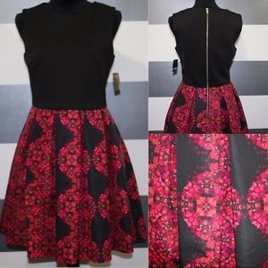Floral Circle Skirt Dress